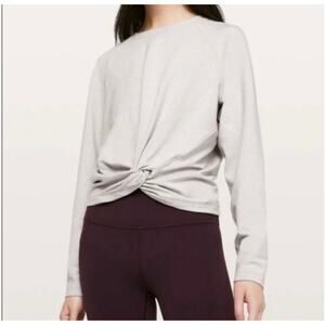 Lululemon Tuck & Gather Pullover Sweater in Heathered Mod Stargaze